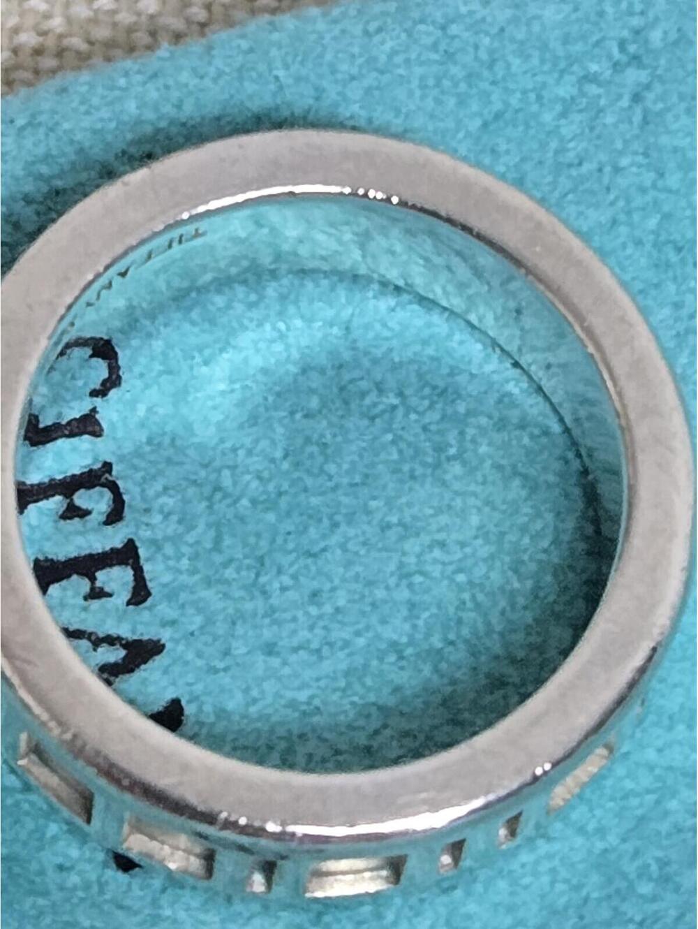 Tiffany & Co. Sterling Silver Atlas Roman Numeral Ring 5.5 - Picture 5 of 7